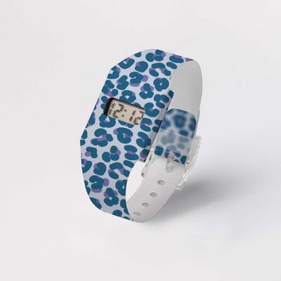 Reloj de cartón LEOPARD BLEU NIÑOS