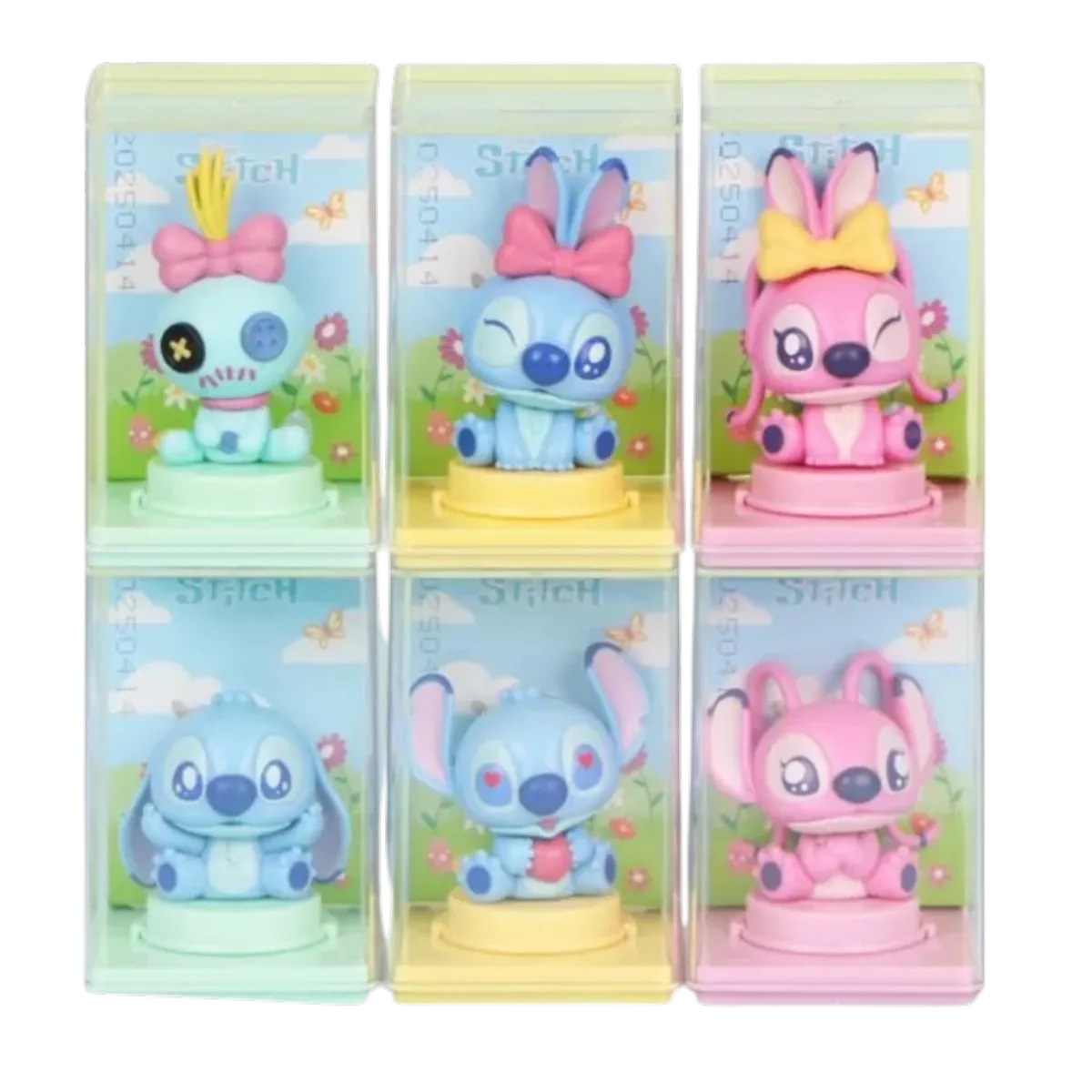 STITCH DISPLAY FIGURINE x6
