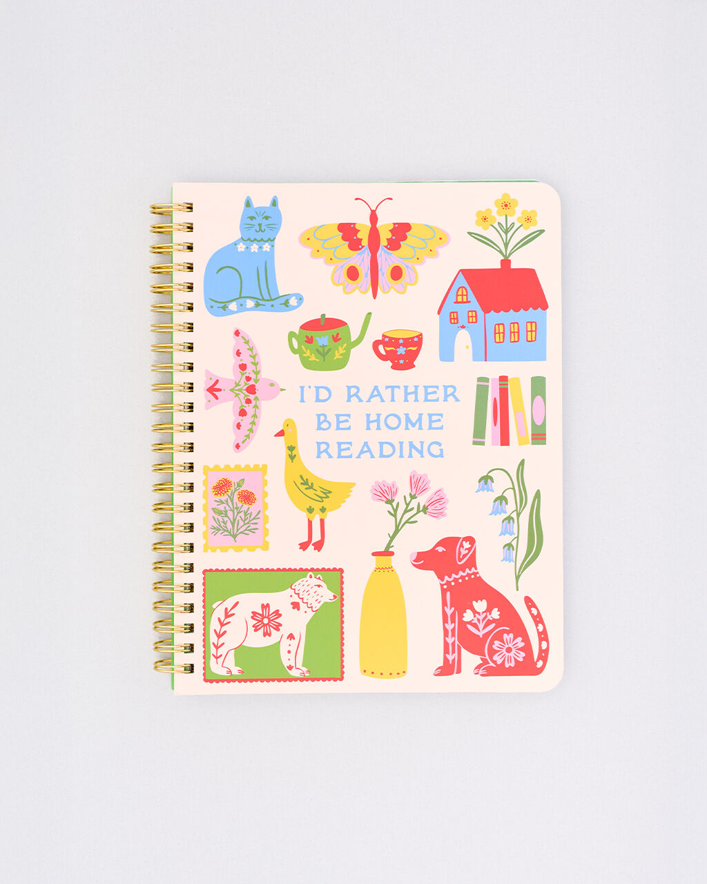 Rough Draft Mini Notebook- I'd Rather Be Home Reading