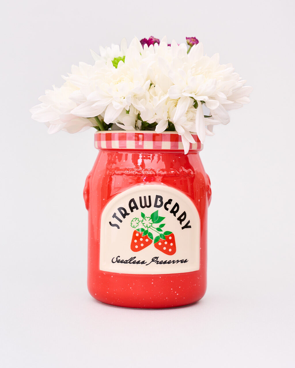 Vase - Novelty (Ceramic) - Strawberry Jam