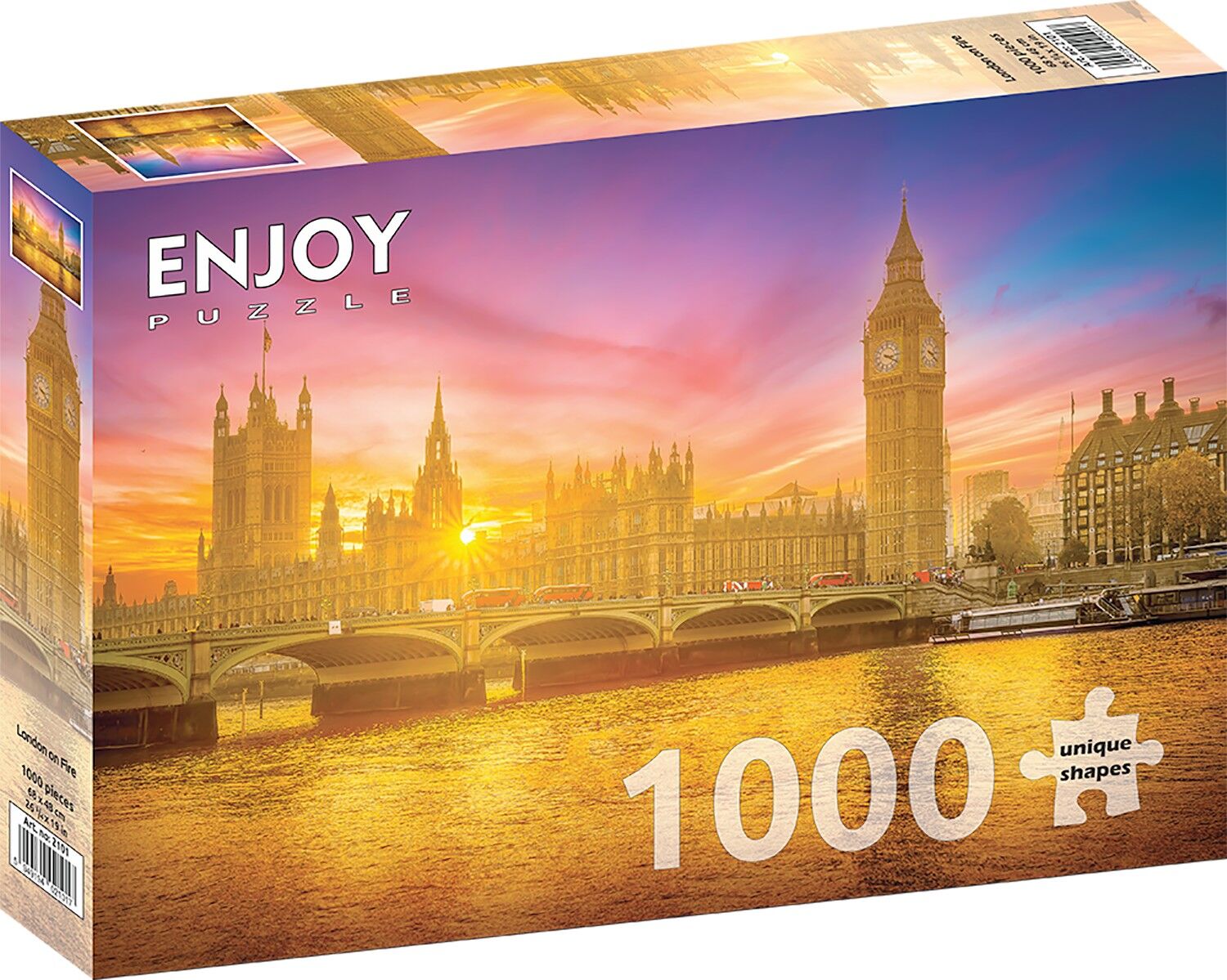 Puzzle de 1000 pièces - Londres en feu (2101)