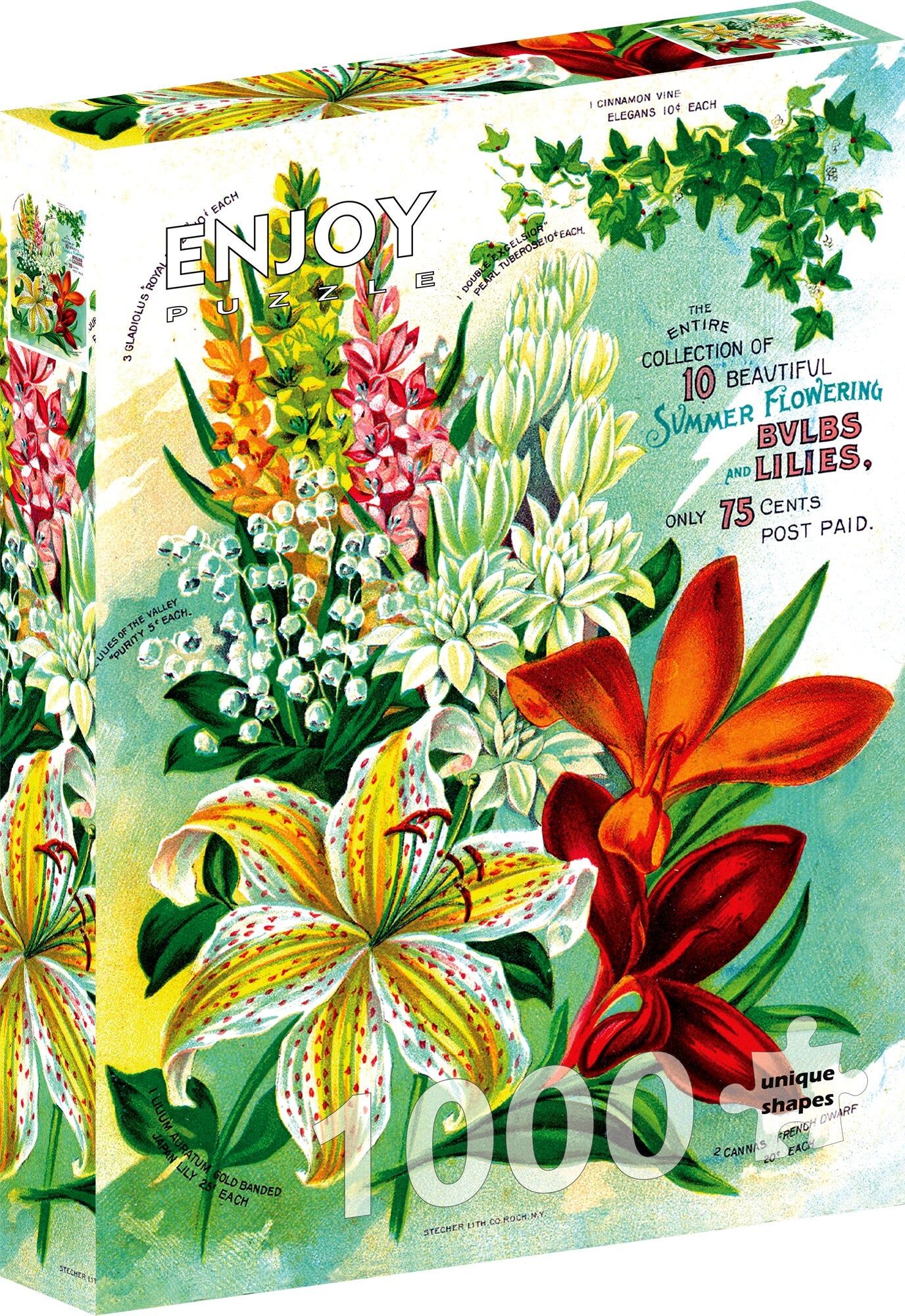 Buy wholesale 1000 Pieces Jigsaw Puzzle - Vintage Flower Catalog