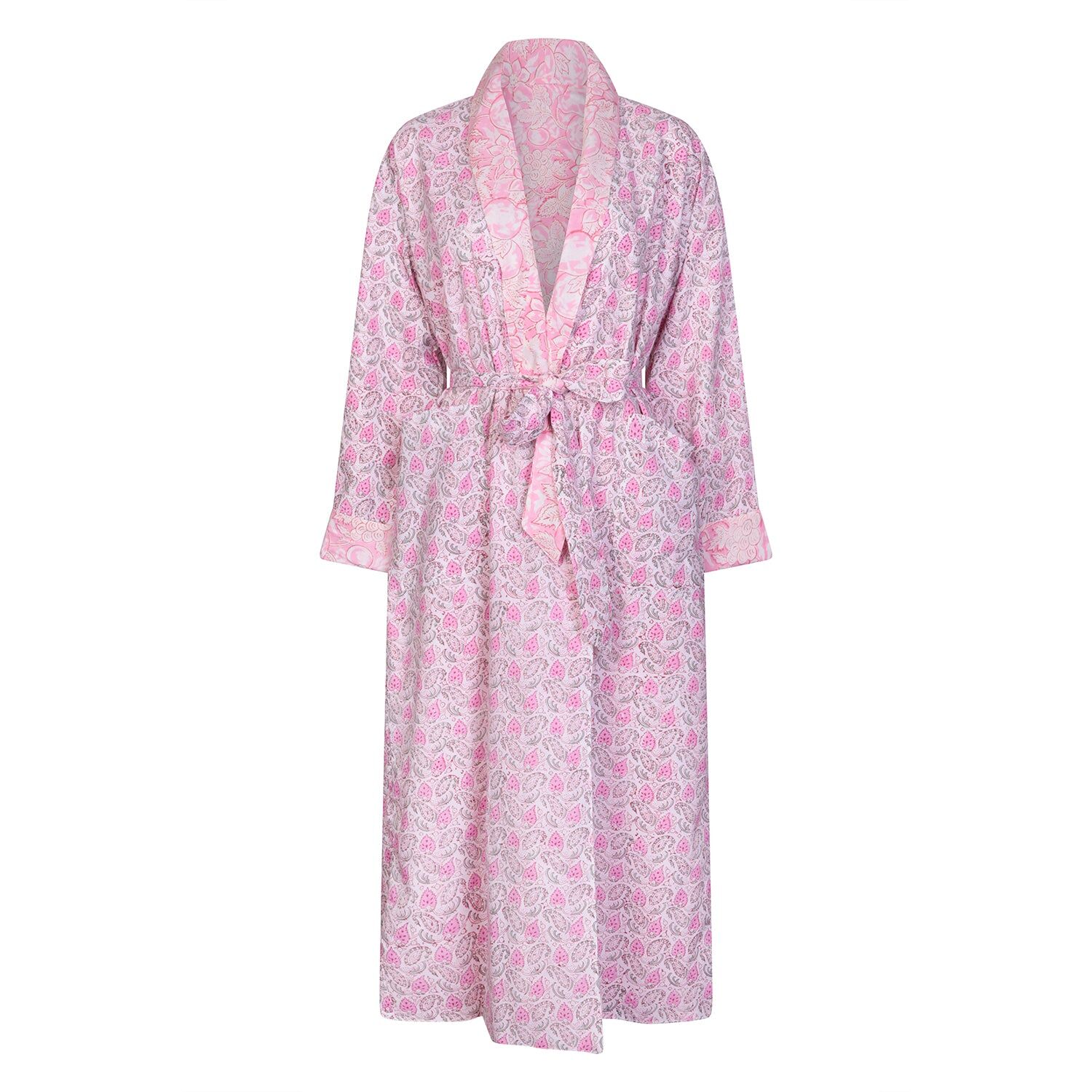 Robe réversible Rosebud en coton rose