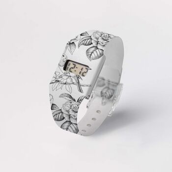 Montre en carton OISEAUX COMME DES FLEURS 1