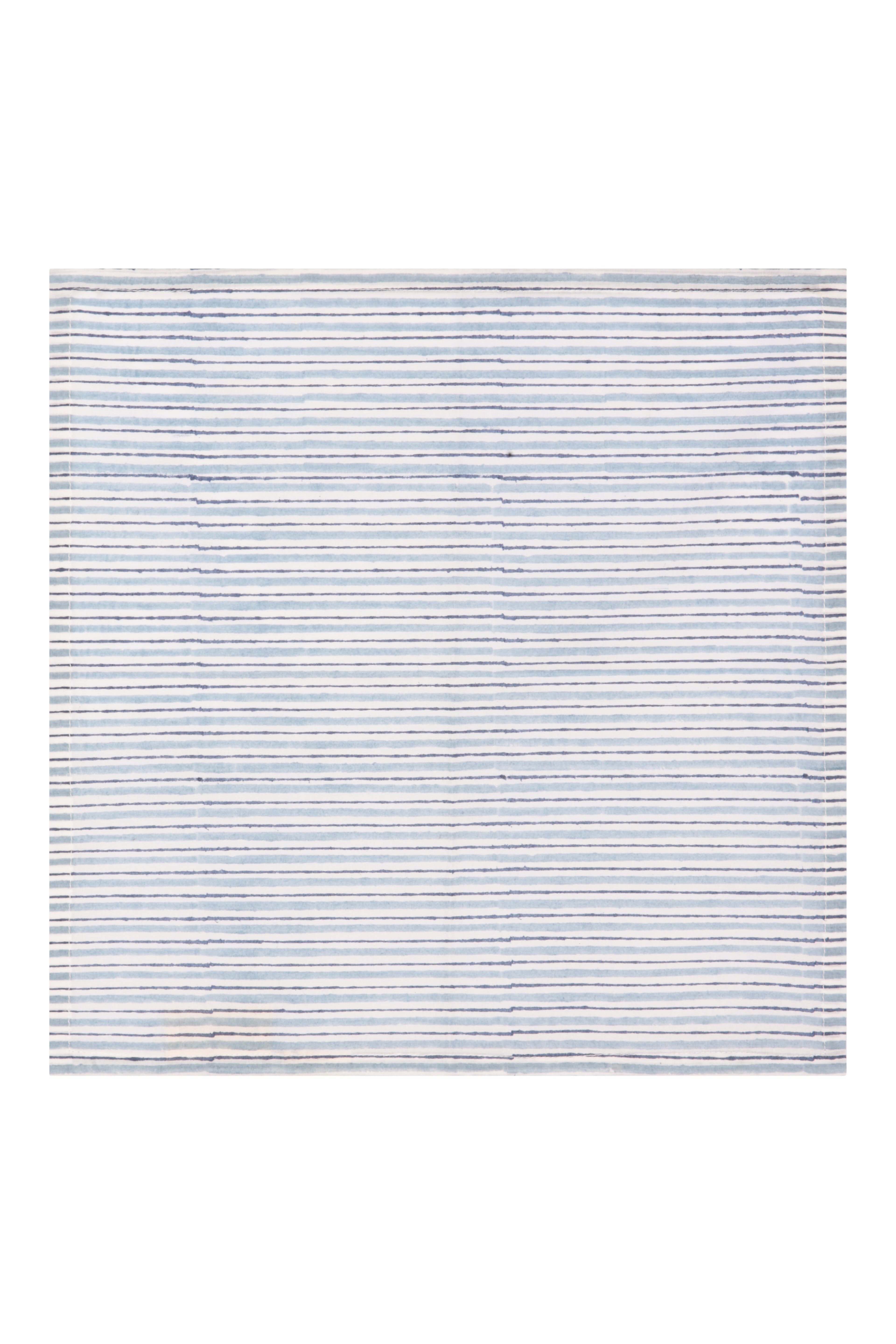 Serviettes Fresco Stripe, lot de 4, en coton indigo, taille unique