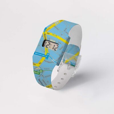 LOST IN BERLIN - Montre en carton FRESH BLUE