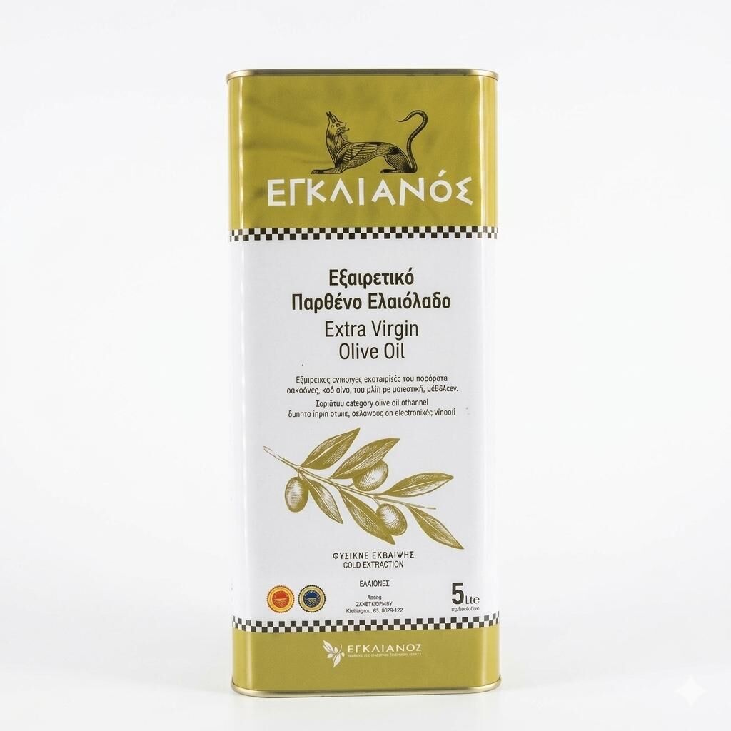 EGLIANOS - EXTRA VIRGIN OLIVE OIL 5LT ​​​​​​CANISTER