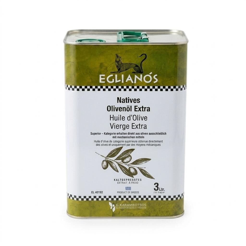 EGLIANOS - EXTRA VIRGIN OLIVE OIL 3LT CANISTER