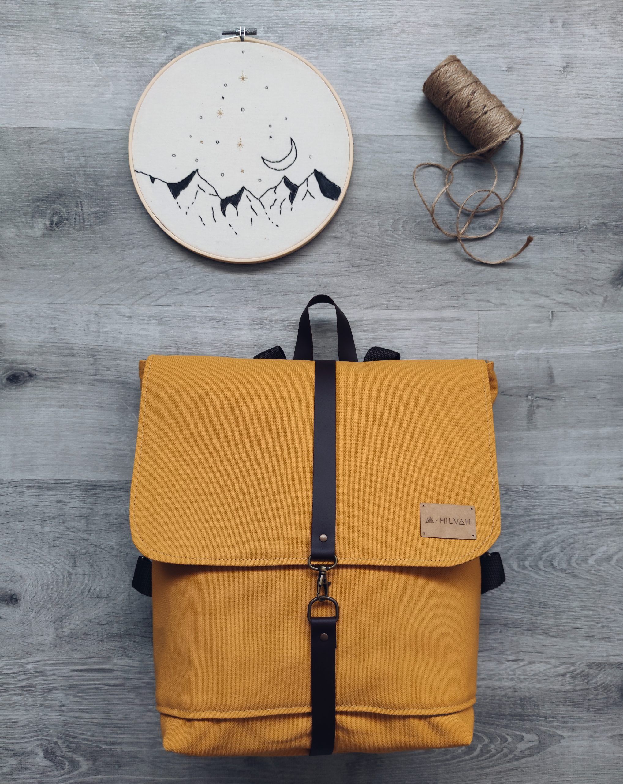 YELLOW BACKPACK, SUMMER BACKPACK, SUMMER, WOMAN'S BACKPACK