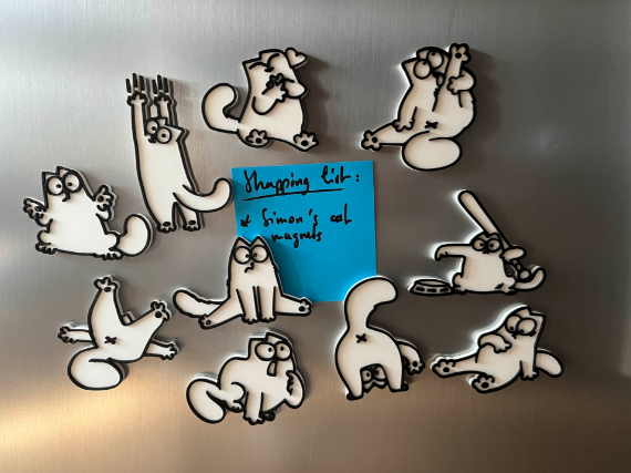 Funny Simon’s Cat Magnet Set (10pcs) | Pet Fridge Magnets