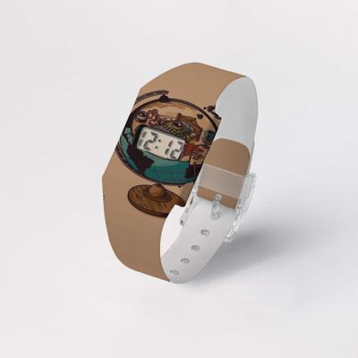 WORLD TRAVELER cardboard watch