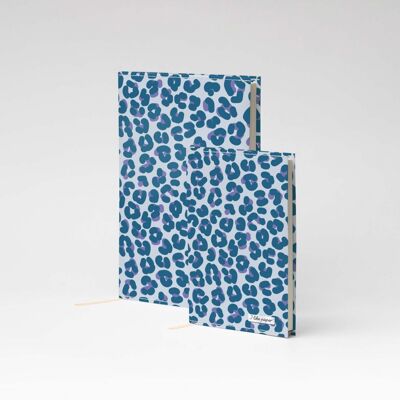 LEOPARD BLEU Tyvek® Notizbuch / Notebook A5