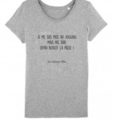 T-shirt girocollo Ho iniziato... - Grigio melange