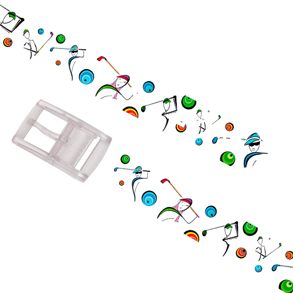 Ceinture imprimée by Anne Fil "Golf Pop"