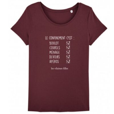 Tee-shirt col rond Le confinement c'est-Bordeaux