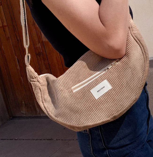 Mateo Plain Half Moon Bag