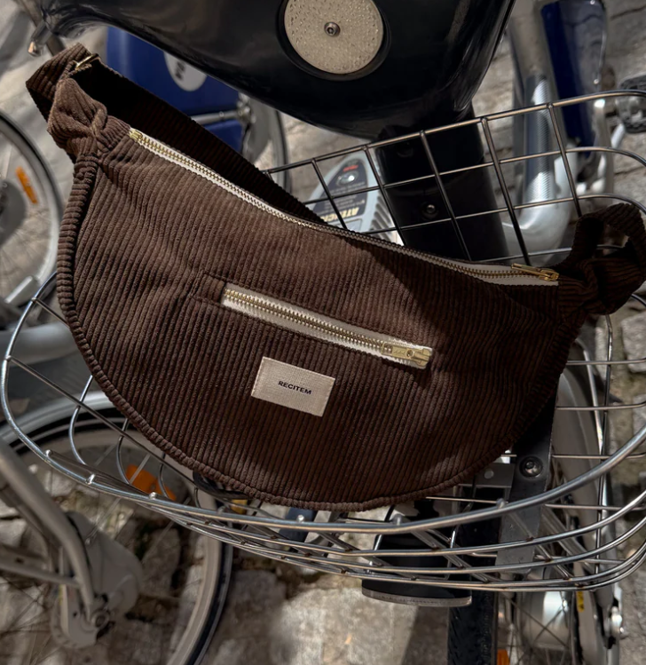 Sac demi-lune uni Hugo