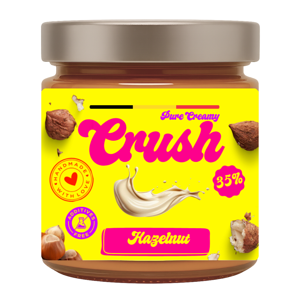 Pâte à tartiner - Saveur Noisette - 35% de Noisettes - 200g -Pot verre
