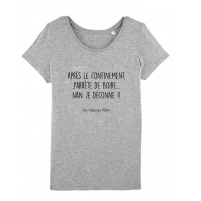 T-Shirt mit Rundhalsausschnitt nach der Entbindung-Heather grey
