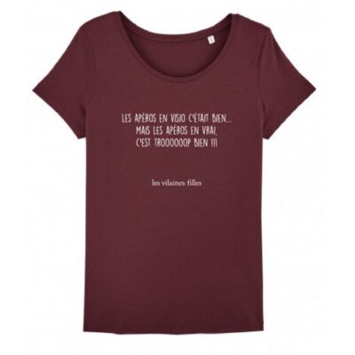 Camiseta de cuello redondo Les aperitifs en visio-Bordeaux