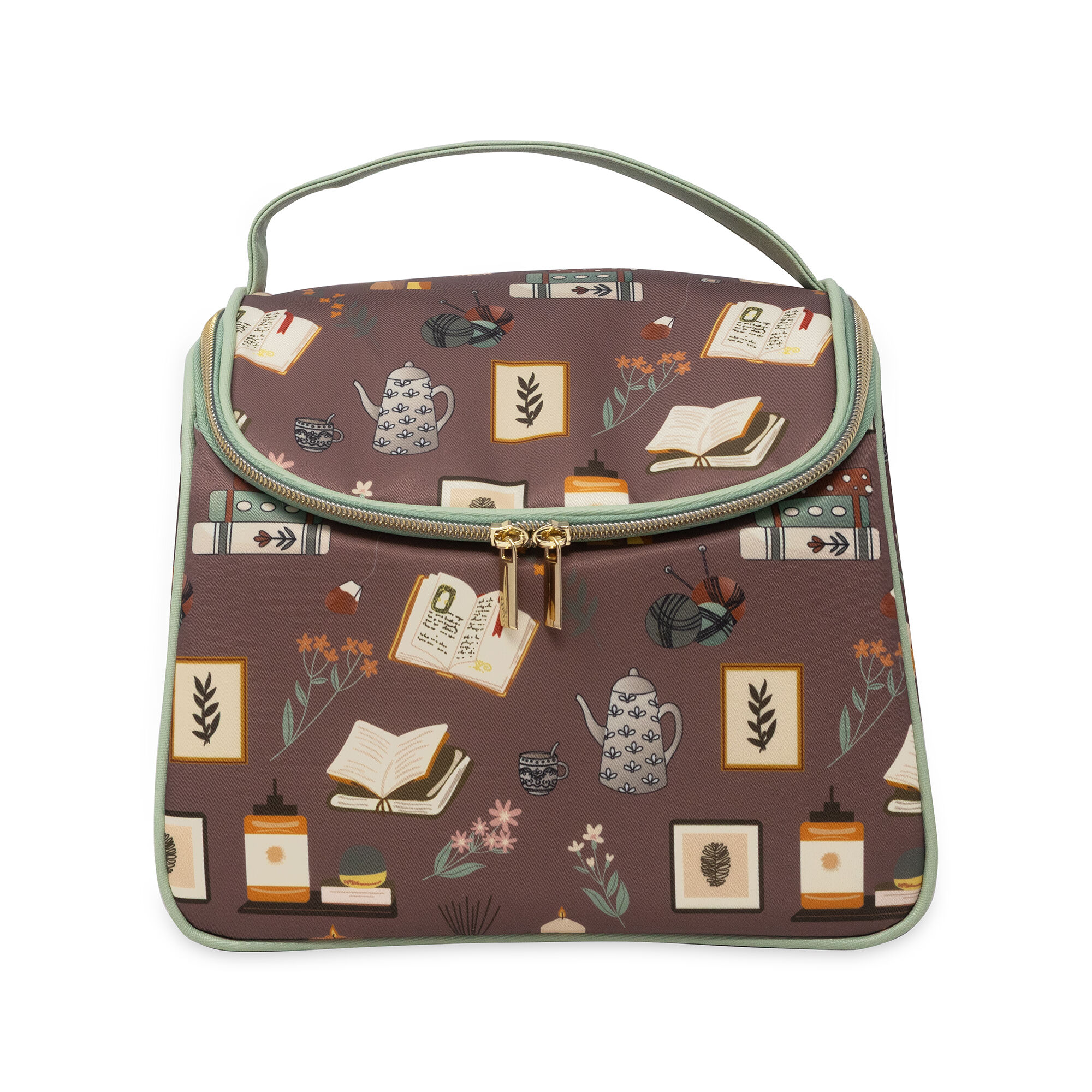 Lunch Tote - Book Nook - Brown