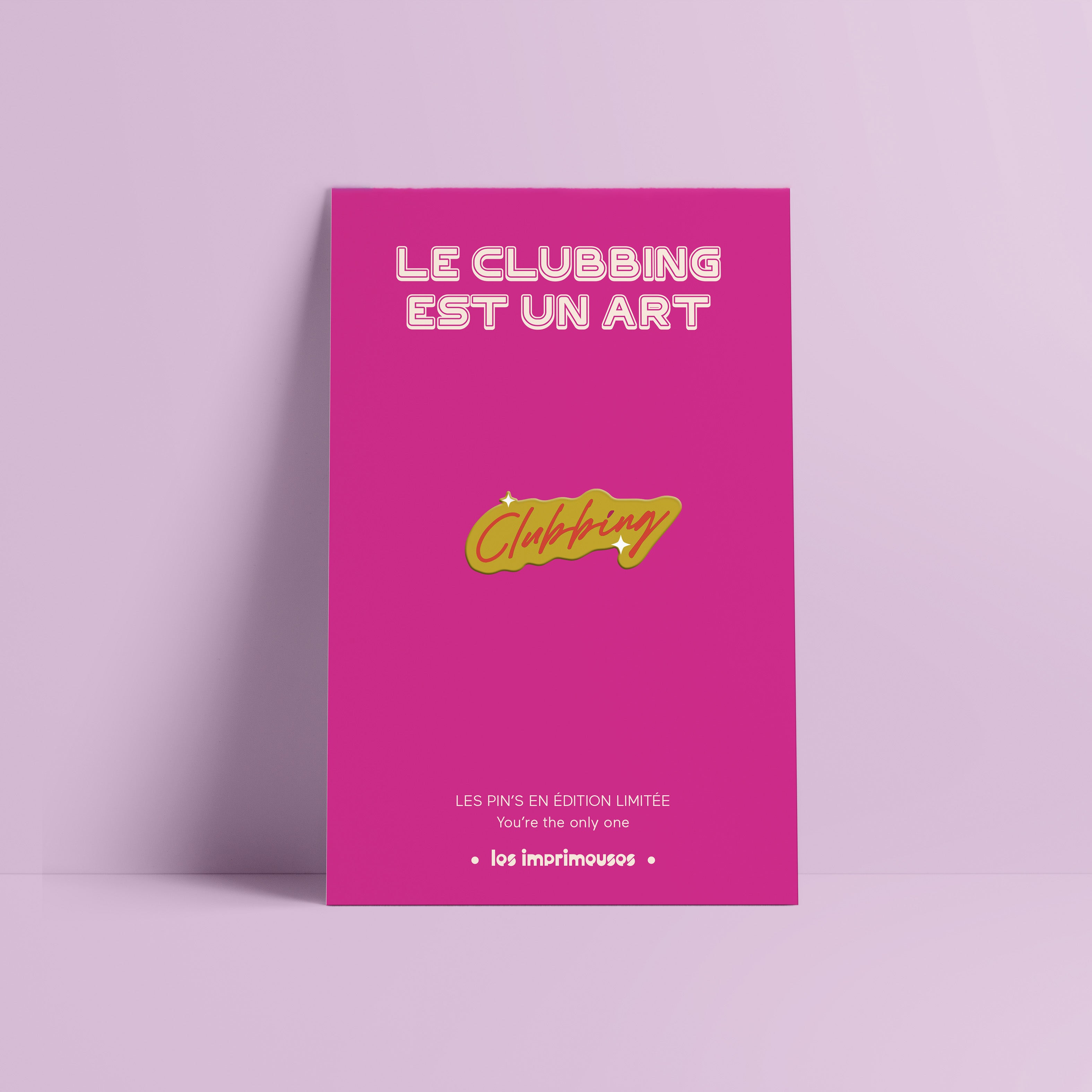 Clubbing Pin - Clubbing is an art