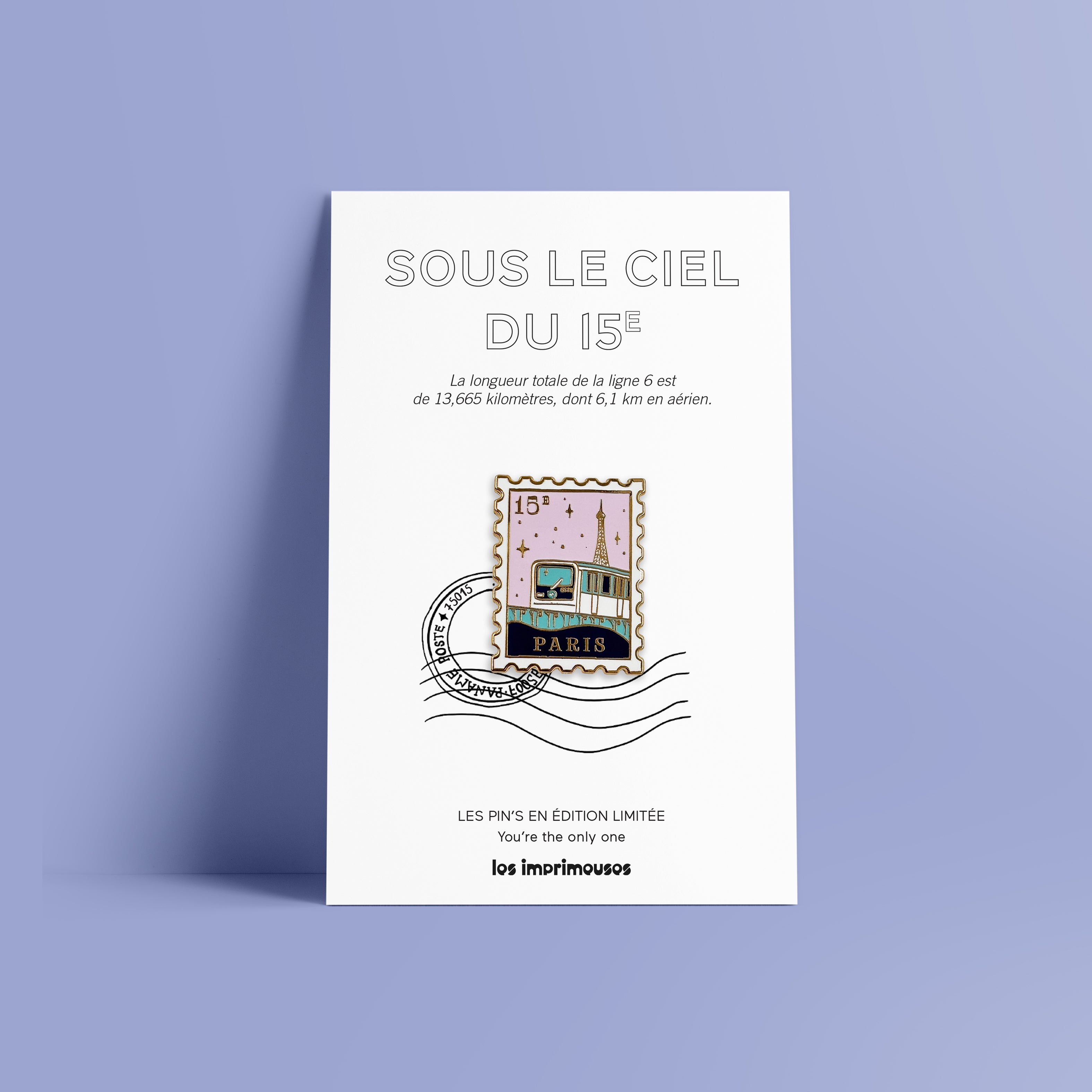 Pin stamp Paris 15th - Under the sky of the 15th