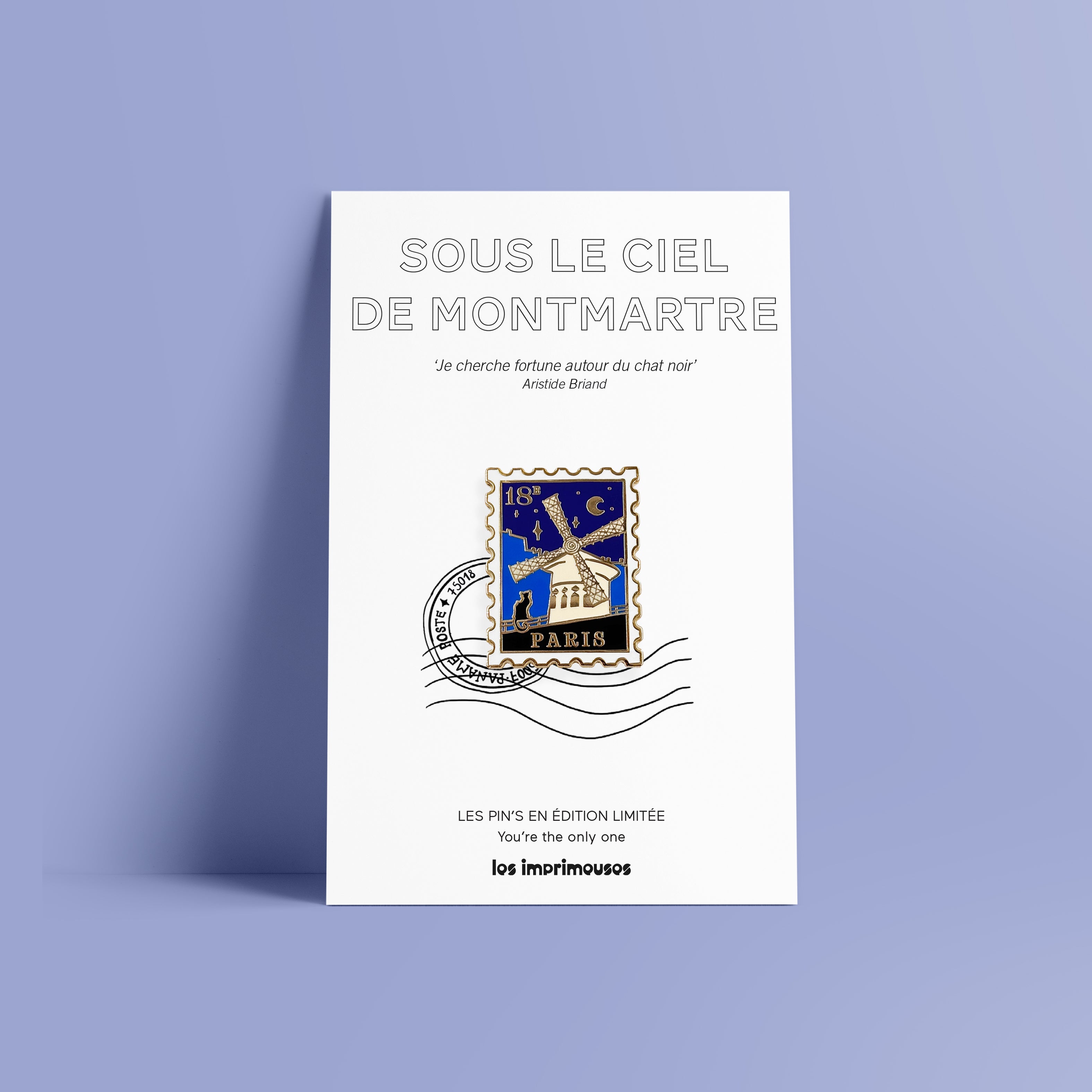 Pin stamp Paris 18th - Under the Montmartre sky