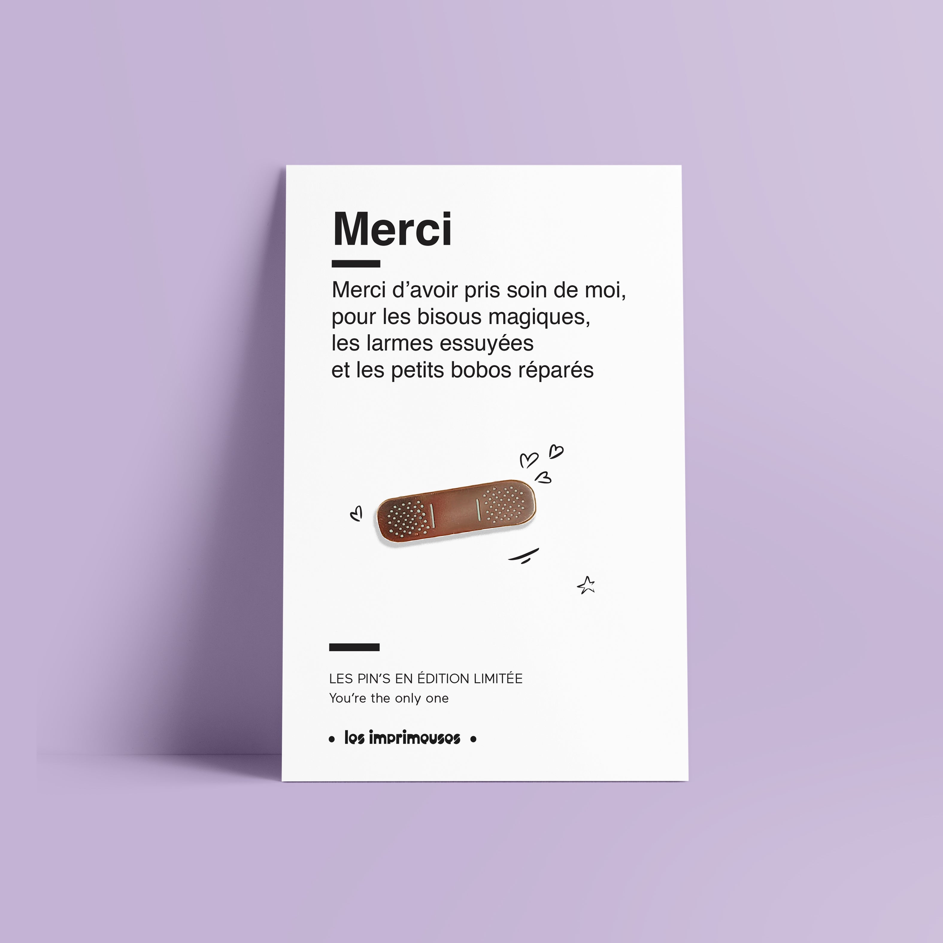 Bandage Pin - Thank You (end of school year)