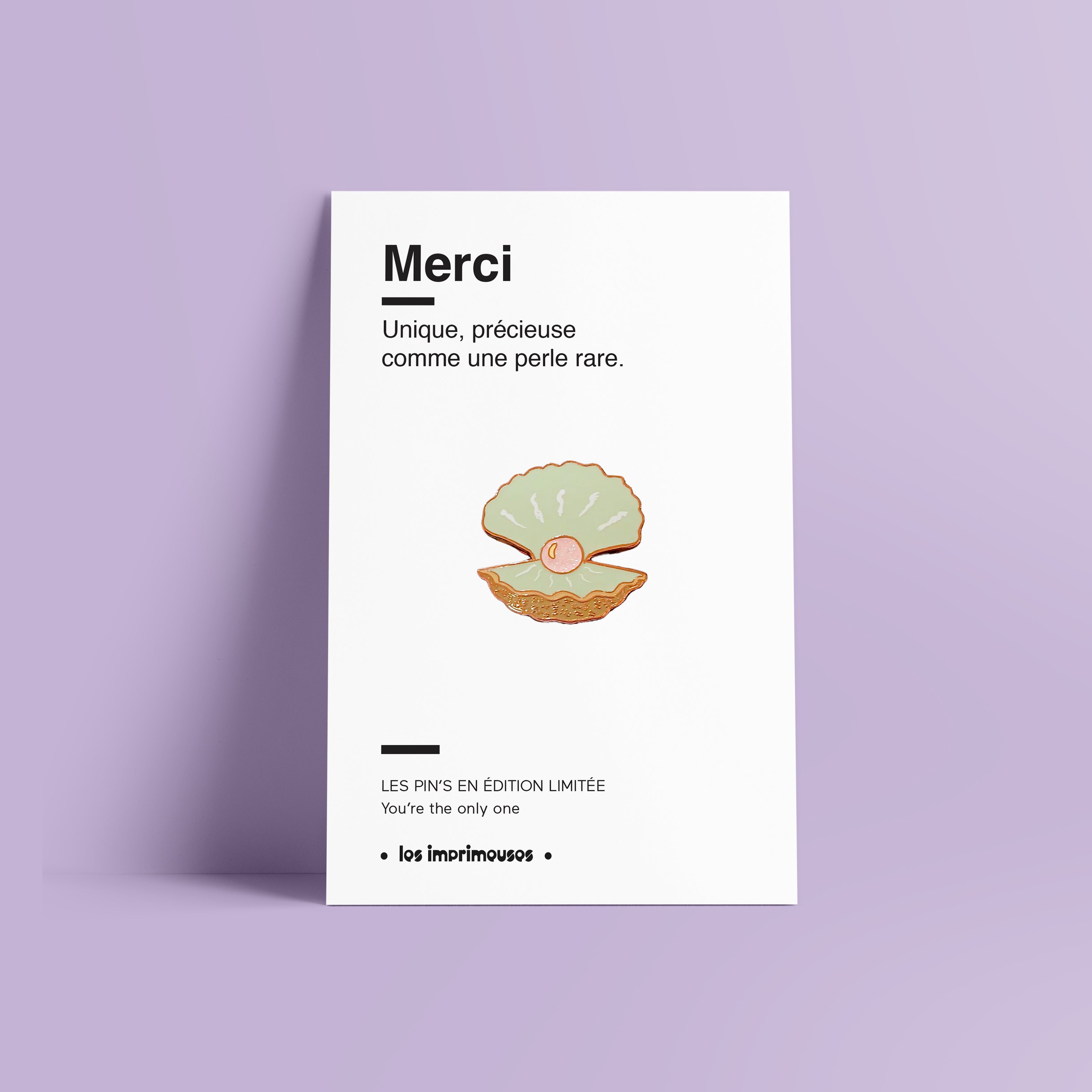 Rare Pearl Pin - Thank You (end of school year)
