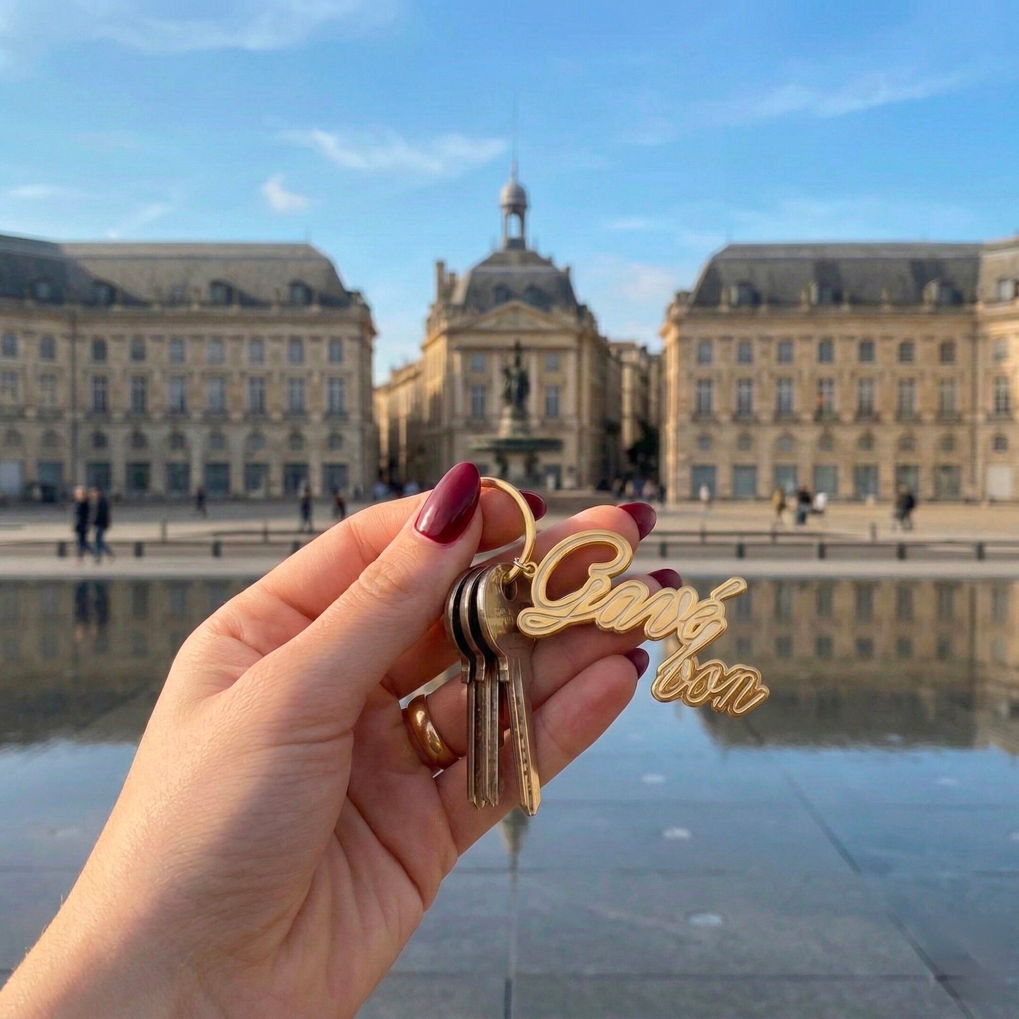 Gavé bon keychain - Bordeaux expression