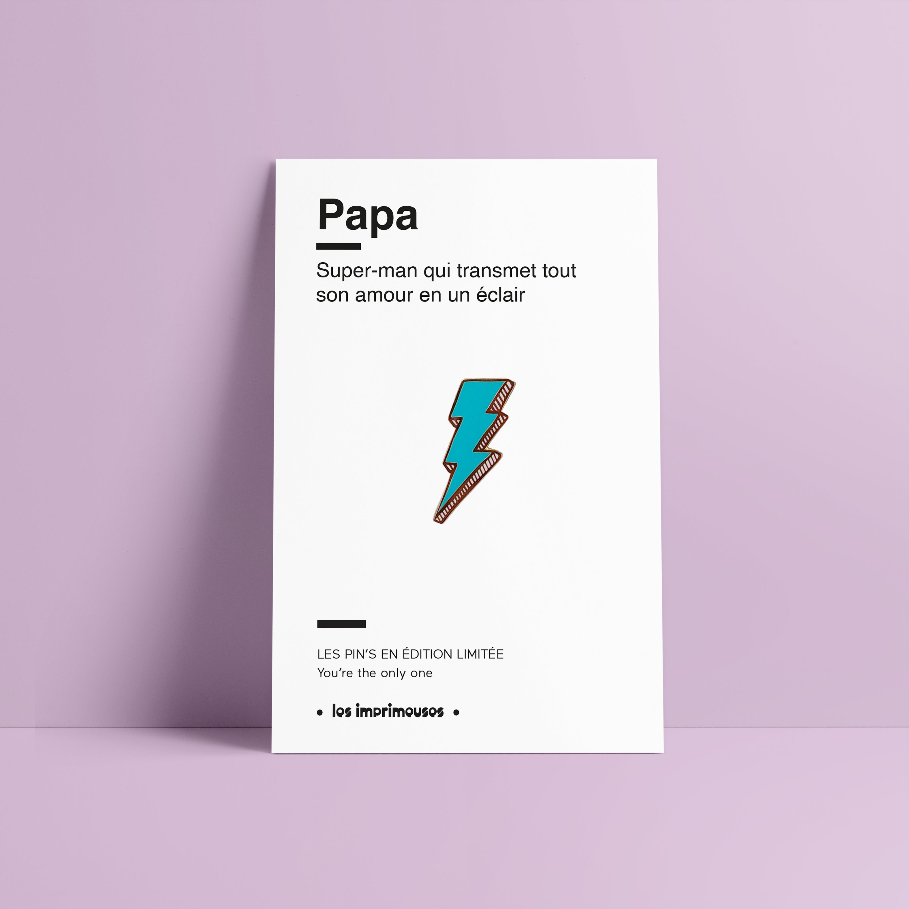 Lightning Bolt Pin - Dad (Father's Day)