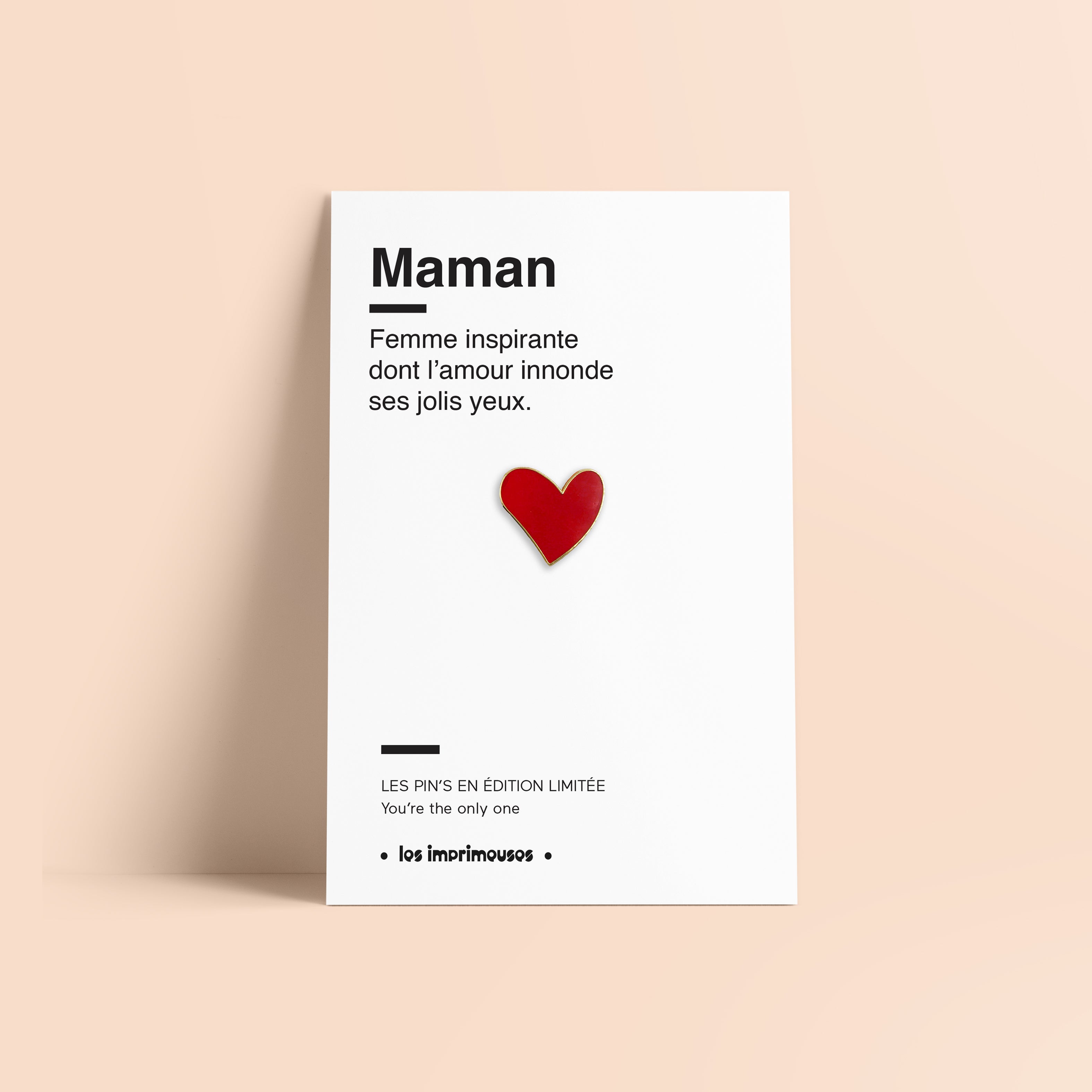 Heart Pin - Mom (Mother's Day)