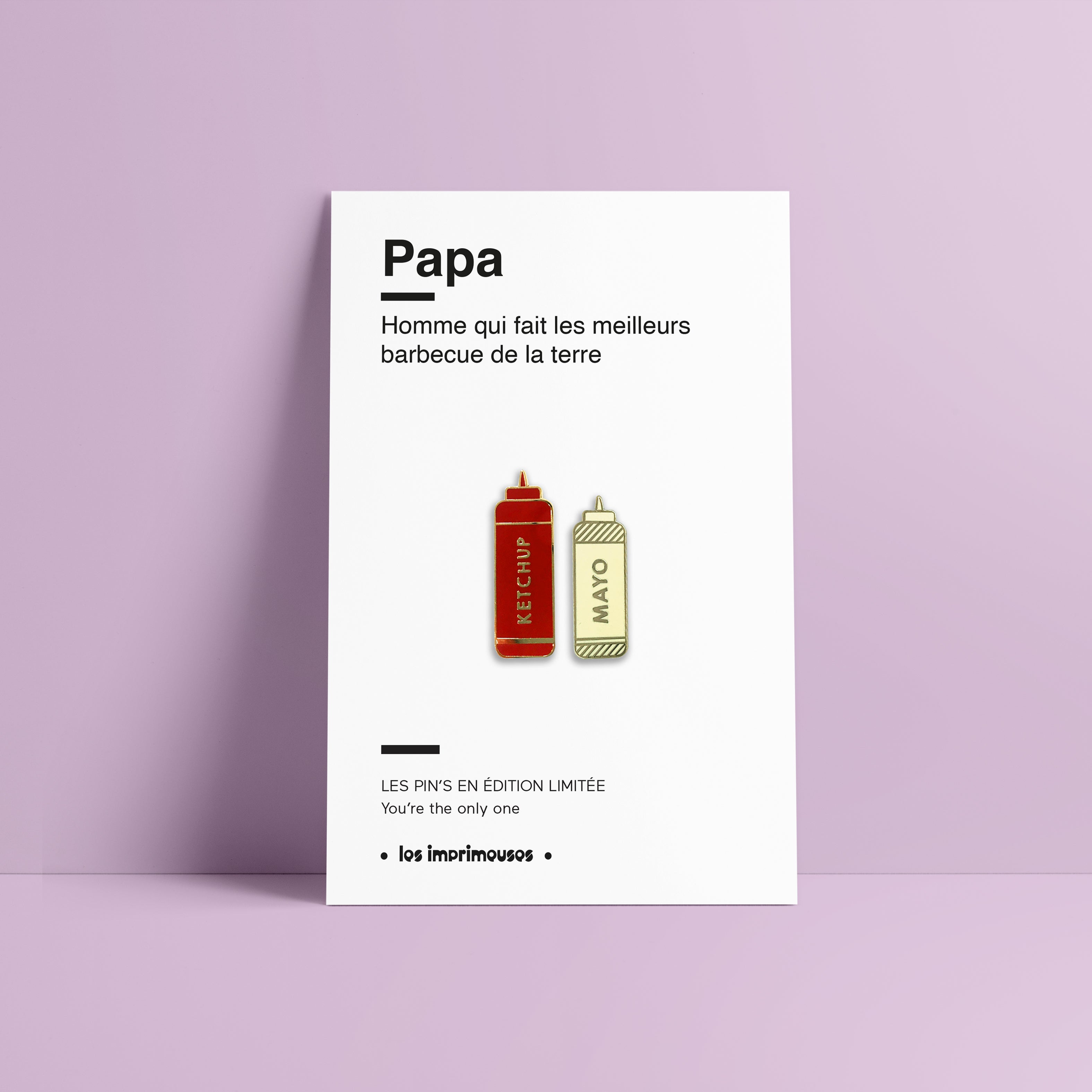 Ketchup & Mayo Pin - Dad (Father's Day)