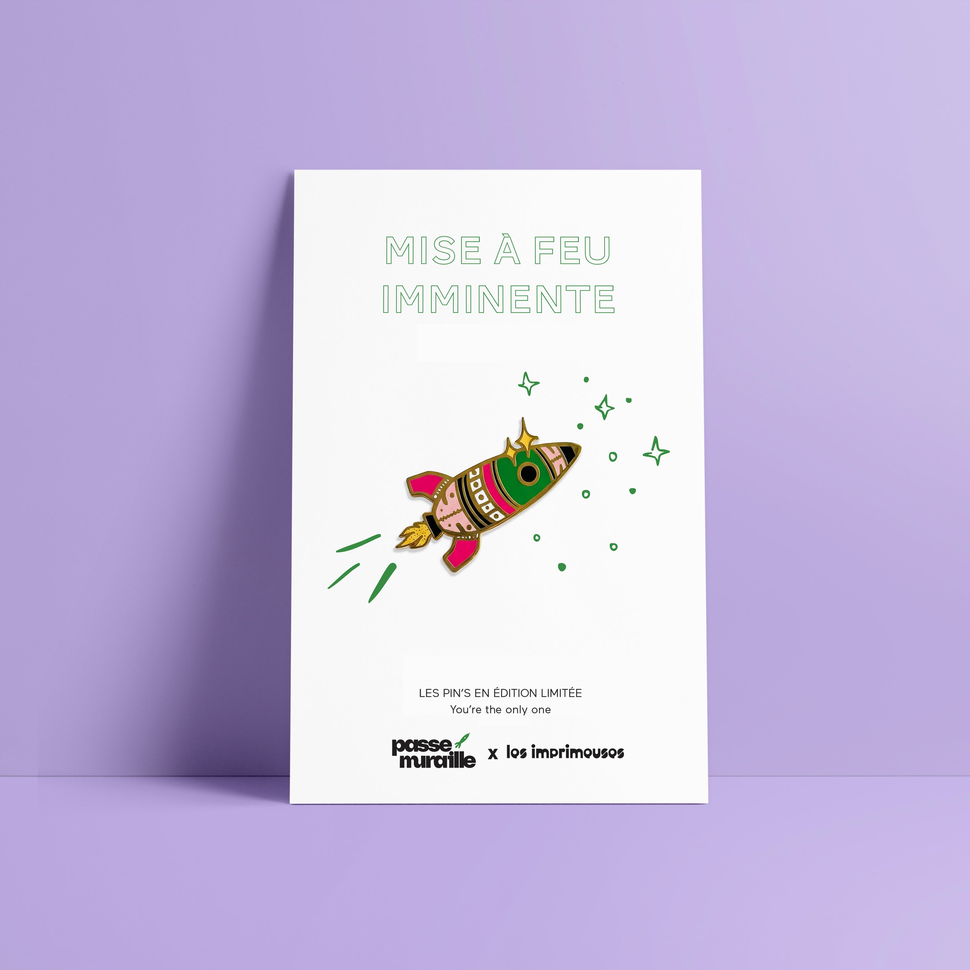 Pin de cohete - Encendido inminente - The Printers x Passe-Muraille