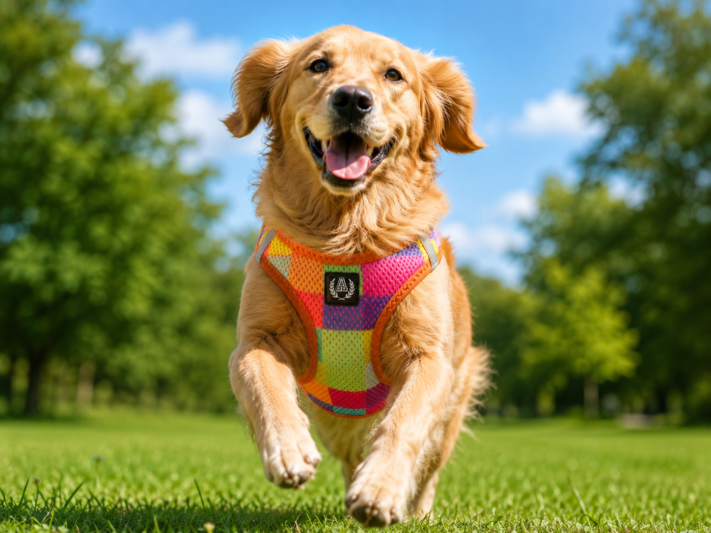 Alpha Dog Atmungsaktives Air Mesh Geschirr Colorbox - 5-teiliges Set