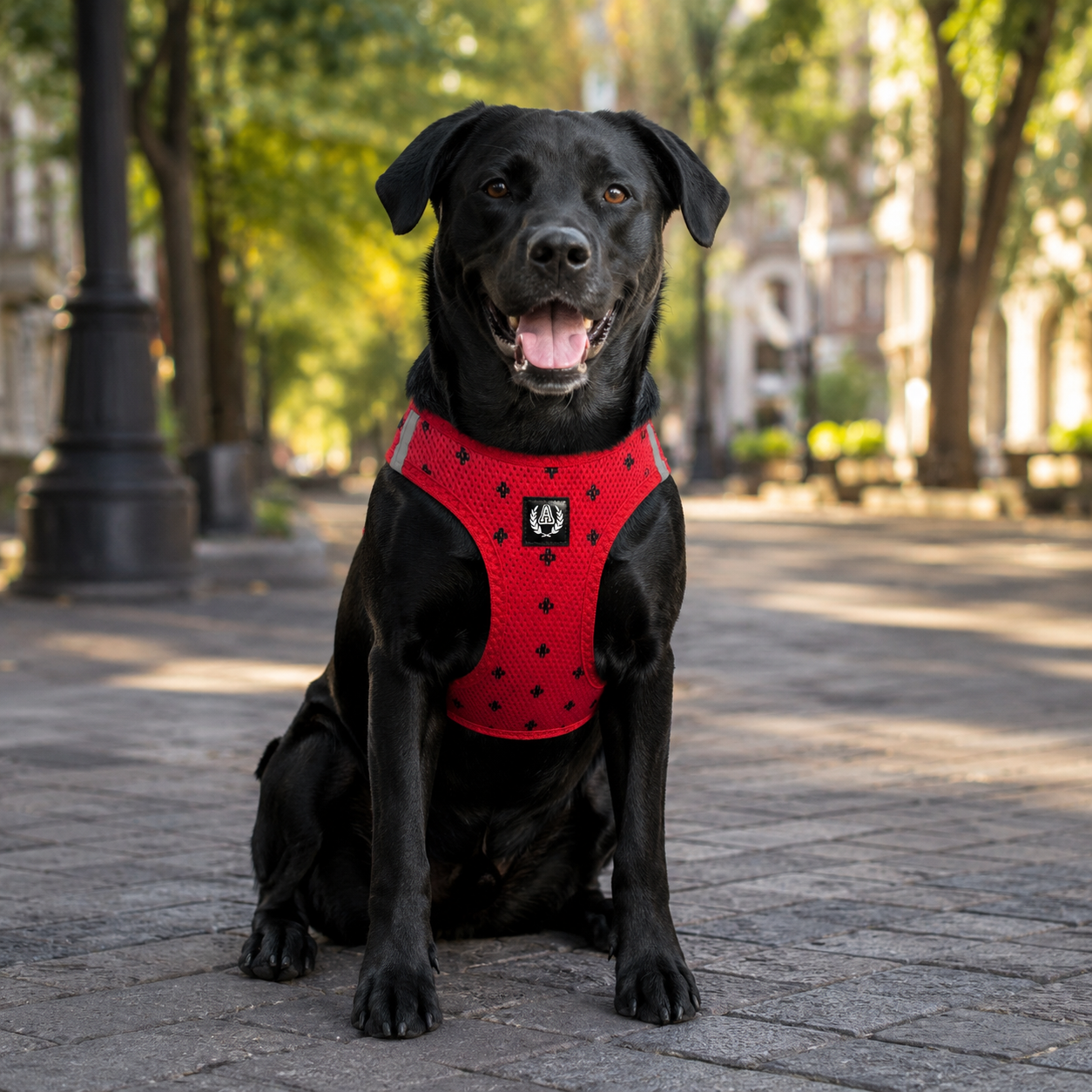 Alpha Dog Atmungsaktives Air Mesh Geschirr Positiv - 5-teiliges Set