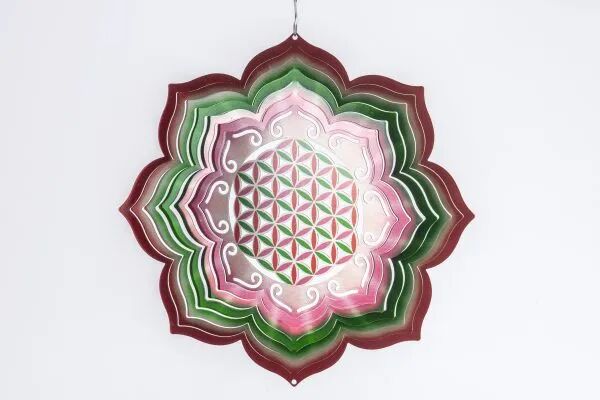Wind spinner, Spin Art, stainless steel, Flower Of Life, 12FOL300, Ø30cm
