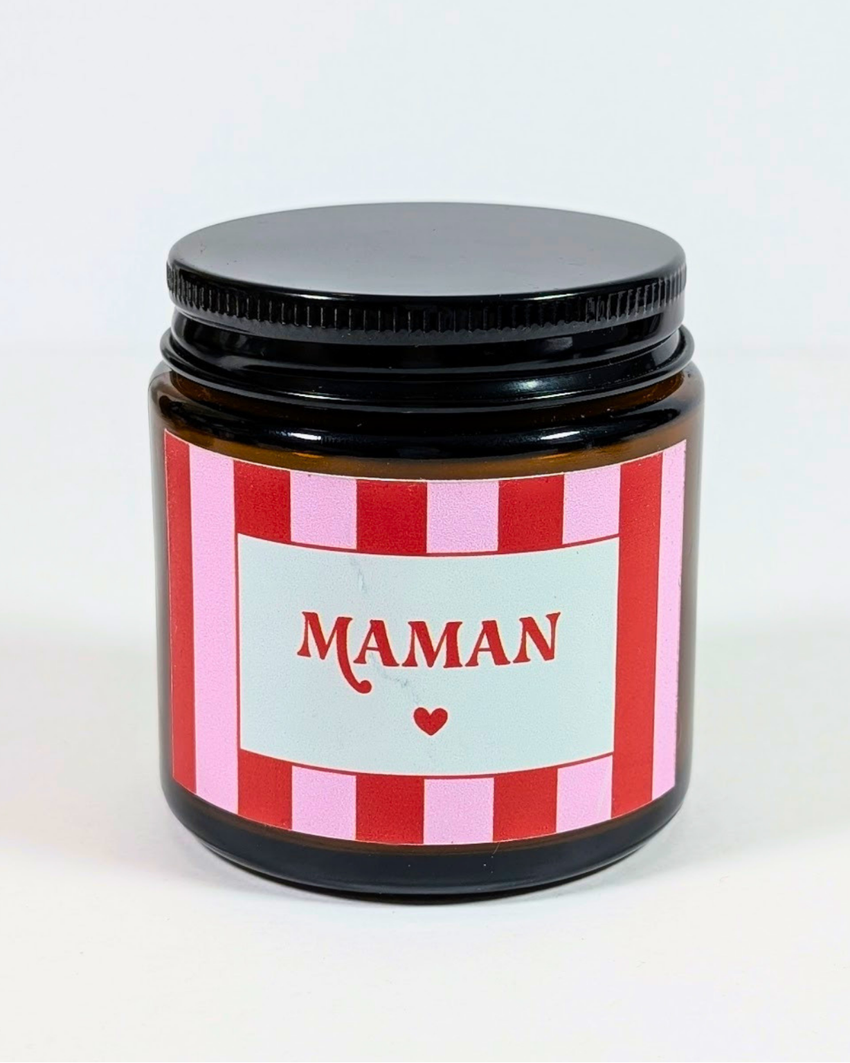 "Mom ♡" Candle | Gift idea for mom - striped candle - Mother's Day - scented candle