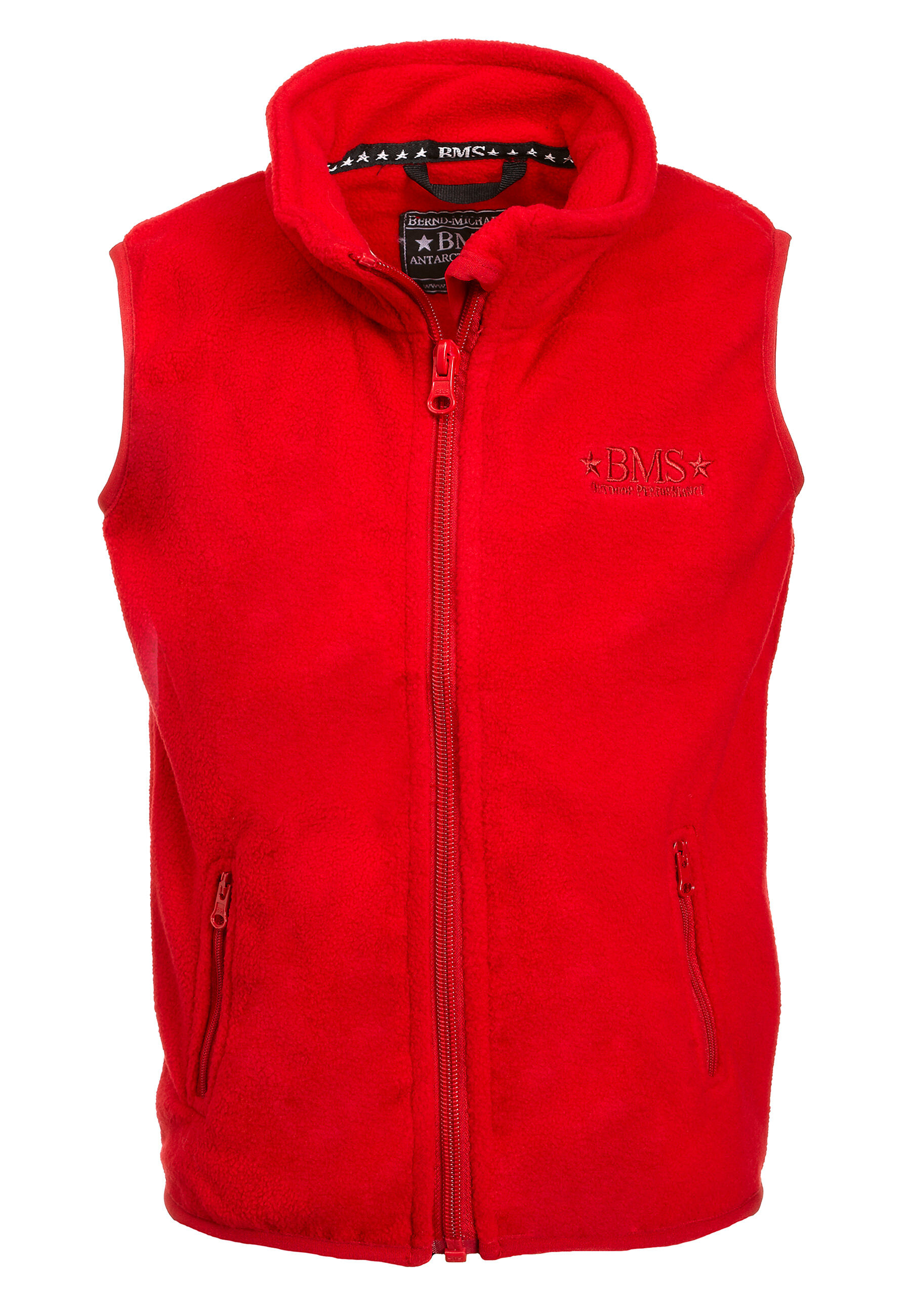 Chaleco polar rojo para niños