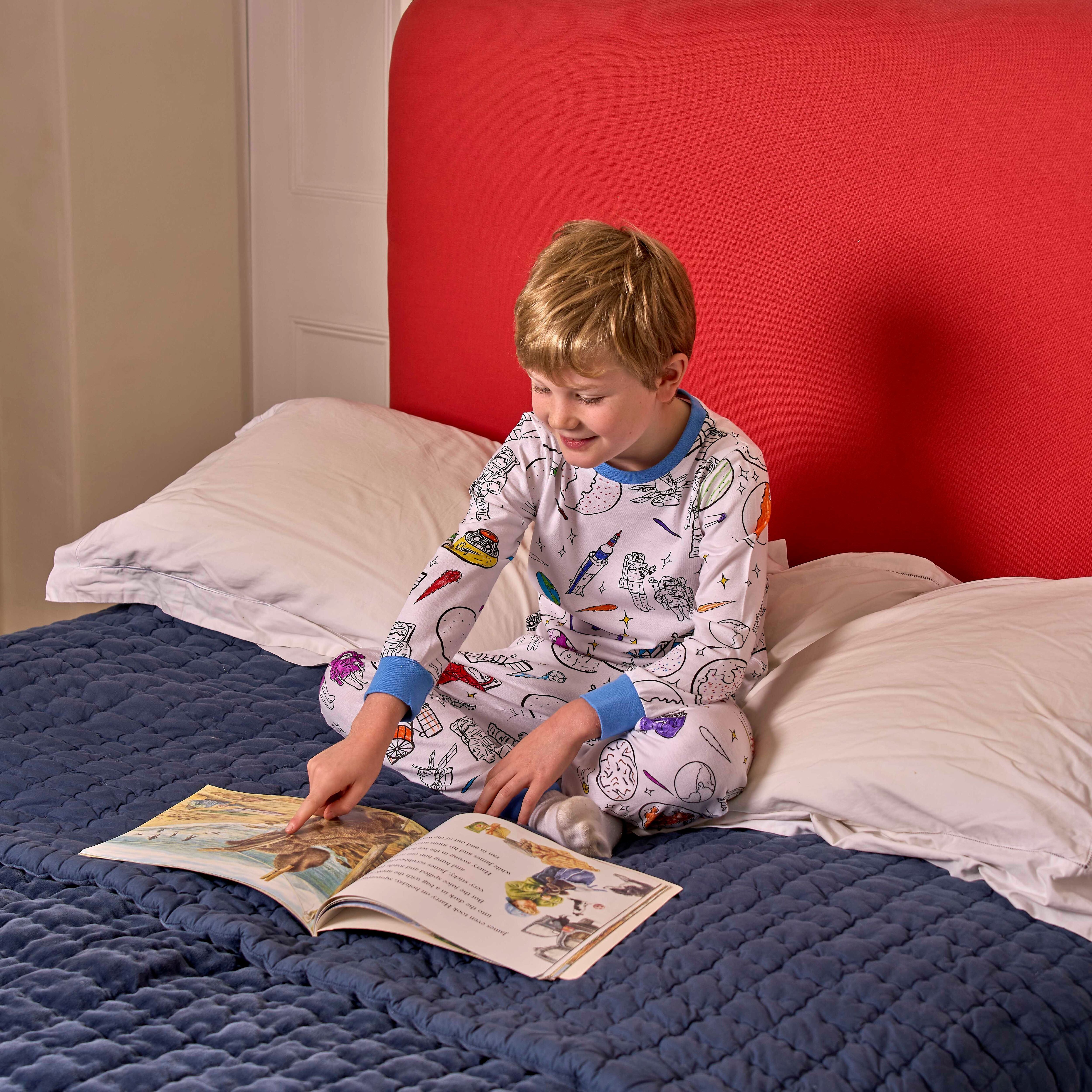 space explorer colour in pyjamas
