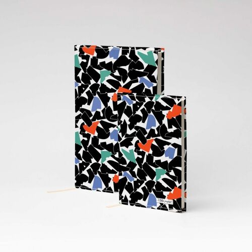 FOLDED BLACK Tyvek® Notizbuch / Notebook A6
