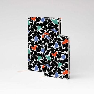 FOLDED BLACK Tyvek® Notizbuch / Notebook A6