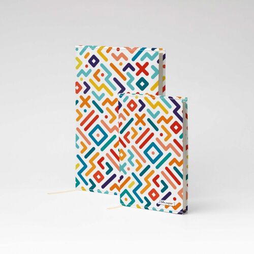 GEOMETRICAL STRIPES III Tyvek® Notizbuch / Notebook A6