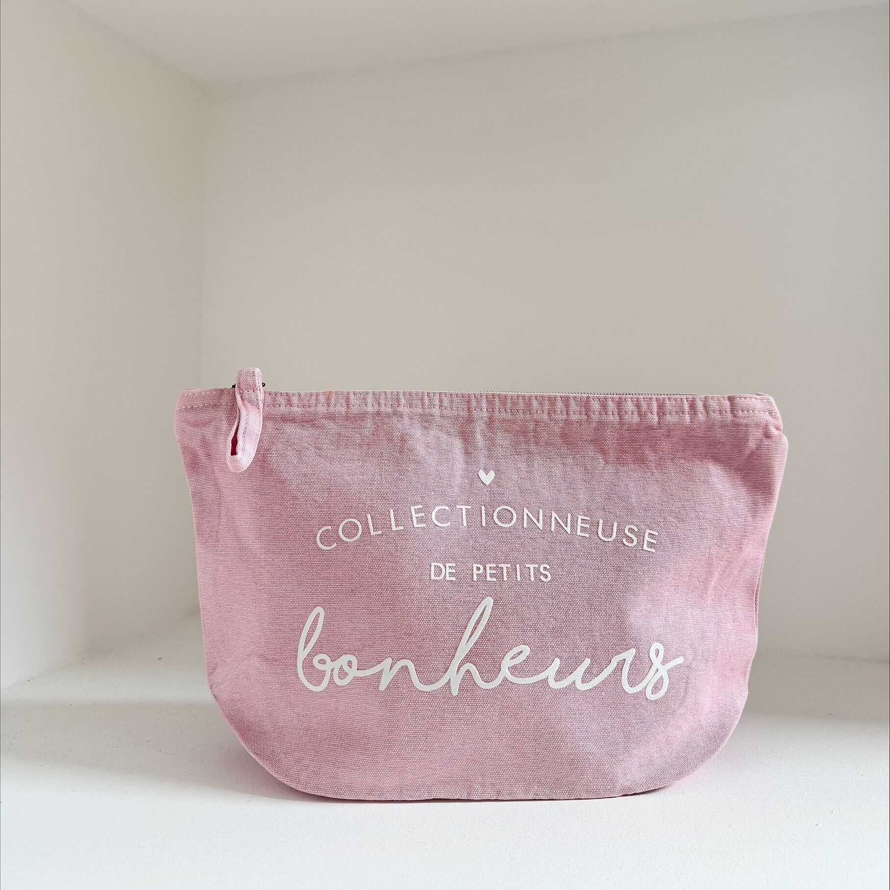 Vintage Pouch - Pink - "Collector of Little Joys"