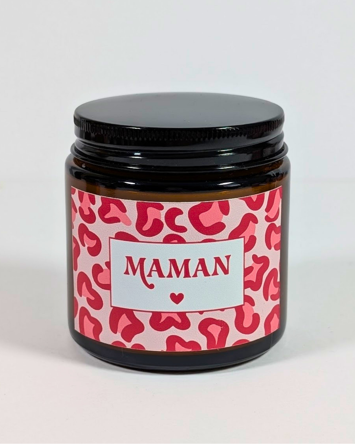Scented candle "Mom ♡" | Leopard print candle - gift idea for mom - Mother's Day gift