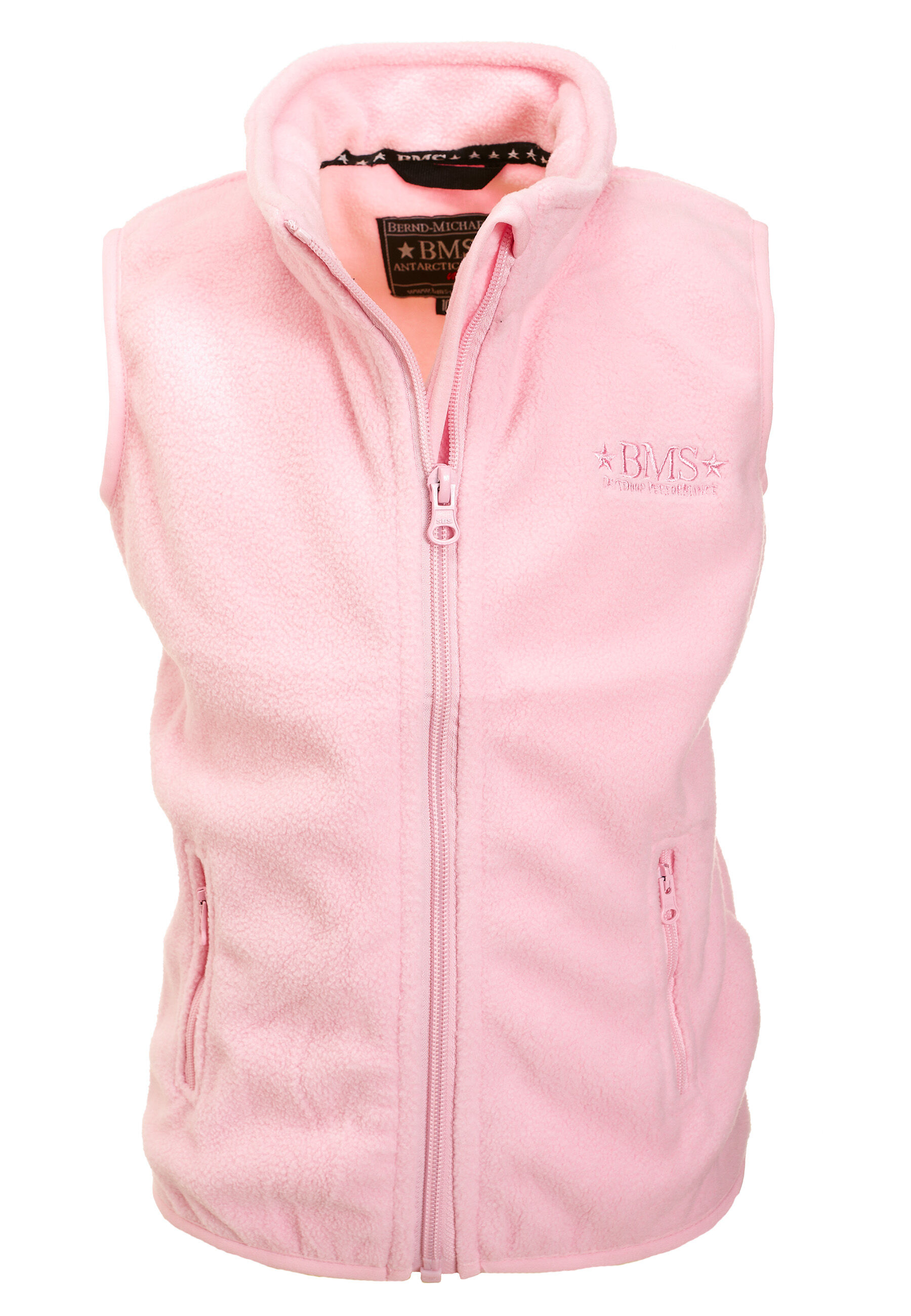 Chaleco polar para niños en color rosa