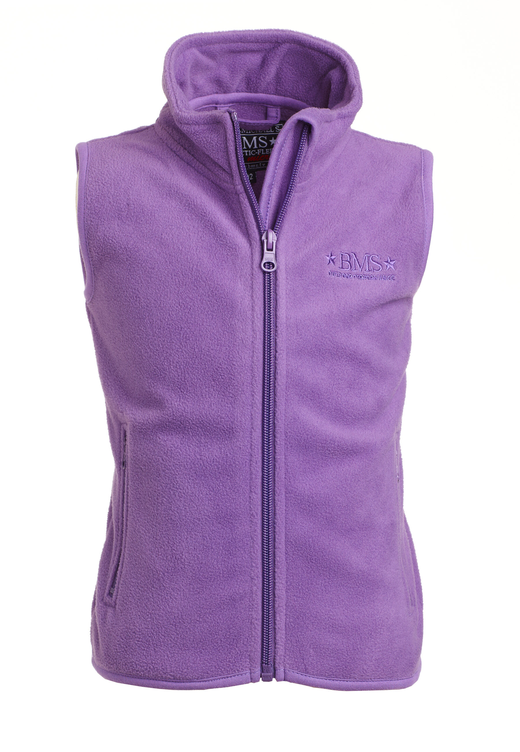 Chaleco polar para niños en color lila
