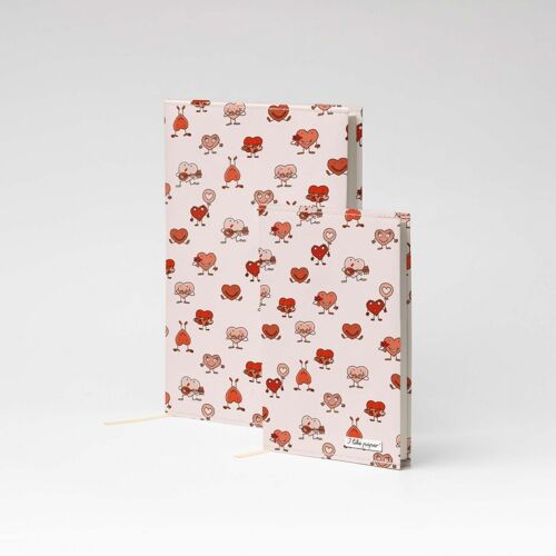 HEARTS Tyvek® Notizbuch / Notebook A6