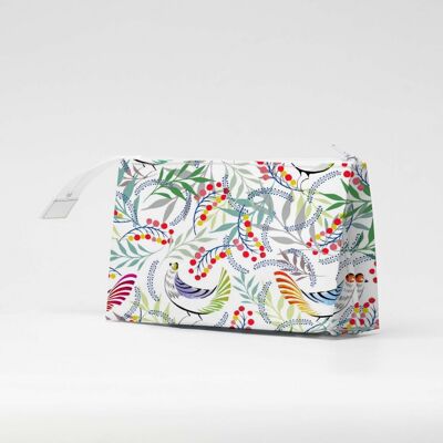 FLORALITY BIRD Tyvek® cosmetic bag